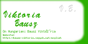 viktoria bausz business card